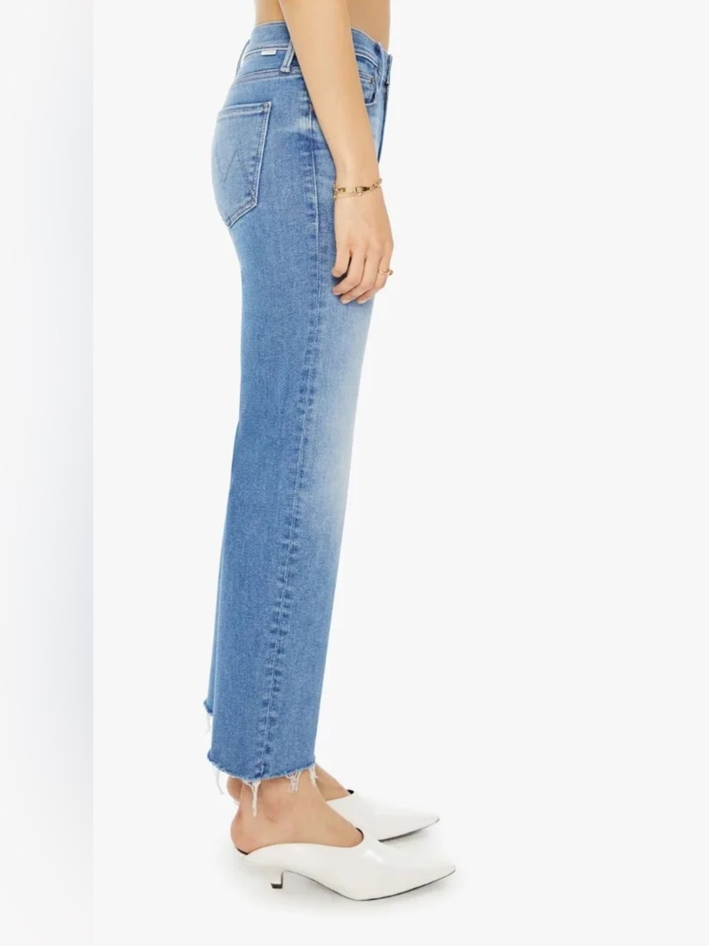 MOTHER - Mid Rise Rambler Zip Ankle Fray in Enjoy the Ride Size 27 - Picture 2 of 11
